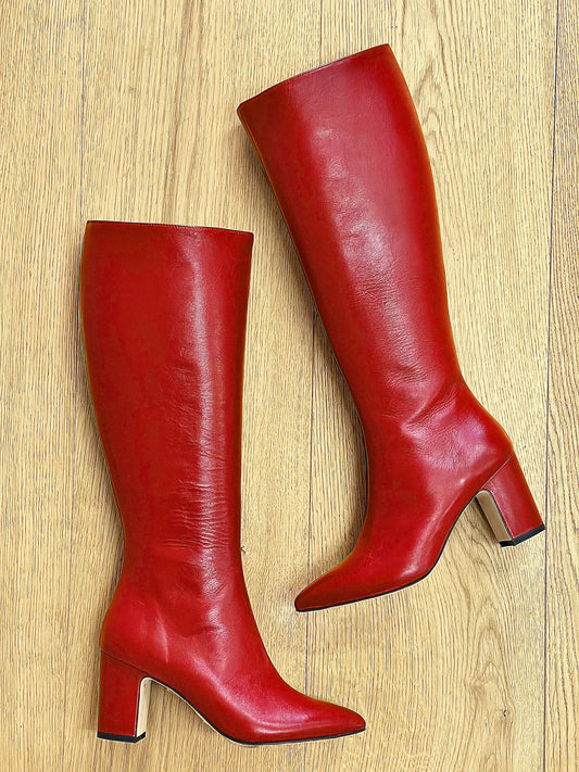 MARK LEATHER RED